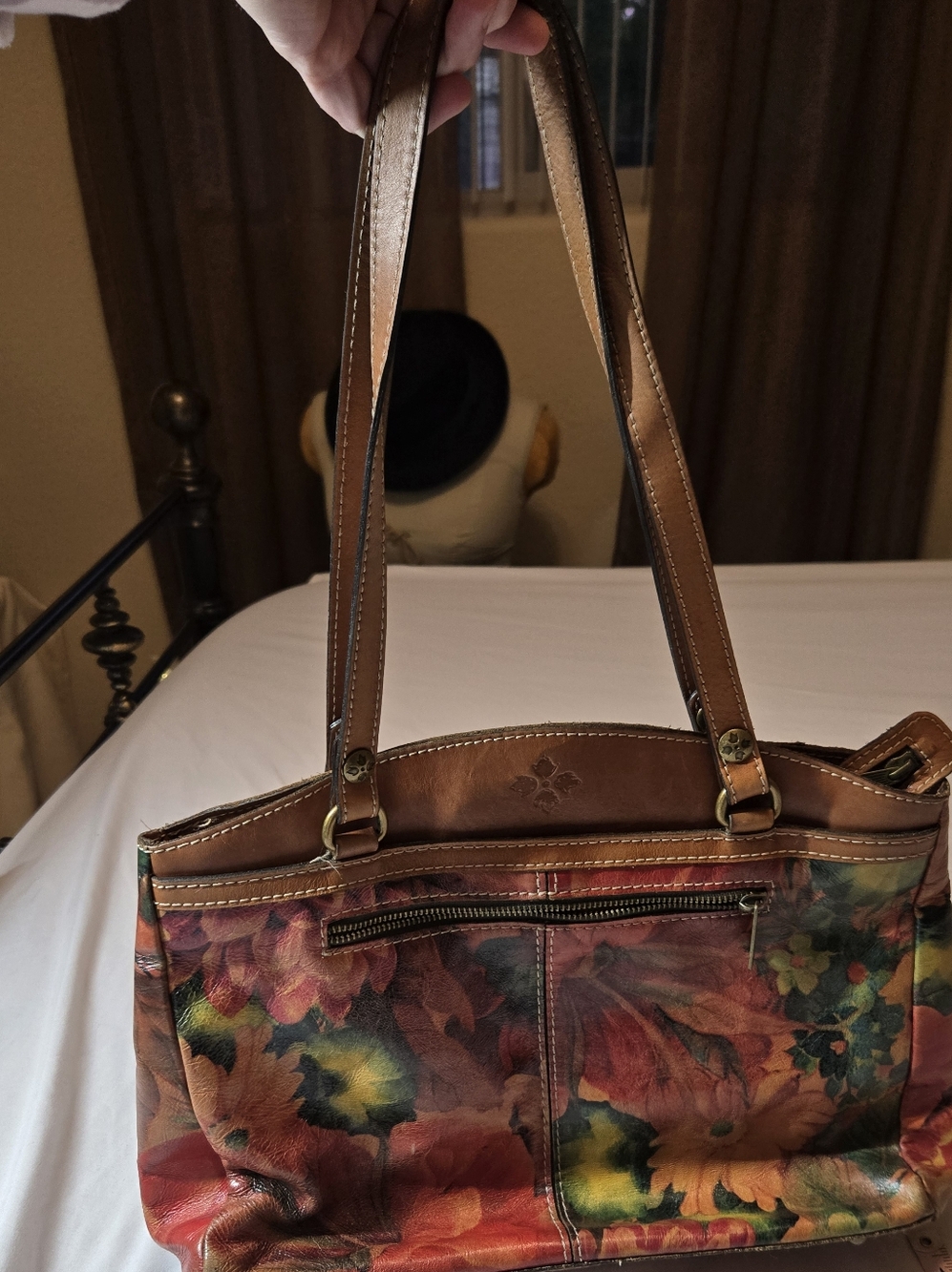 Patricia Nash Leather Floral Purse Excellemt Condition - Picture 8 of 16